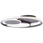 Brilliant Runda Ceiling Light Metal Silicone Grey 45W 5200lm - 830-865 CCT | 500mm - Remote Control Dimmable