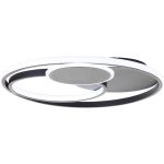 Brilliant Runda Ceiling Light Metal Silicone Black 45W 5200lm - 830-865 CCT | 500mm - Remote Control Dimmable