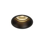 SLV Horn 1 Spot Circular Black Round | Cutout 75mm - Suitable for 1x GU10