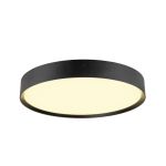 SLV Decona 42 Ceiling Light Aluminium Black Round 23W 2680lm - 930-940 CCT | IP44 - Best Colour Rendering - Dimmable 