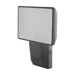 Ledvance LED Floodlight Endura Black 15W 1500lm 100D - 840 Cool White | IP55 - Motion and Light Sensor - Symmetrical