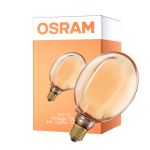 Osram Vintage 1906 LED E27 Globe Filament Gold 130mm 4W 220lm - 818 Extra Warm White | Dimmable - Replaces 22W