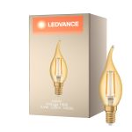 Ledvance  Vintage 1906 LED E14 Candle Gold 2.5W 220lm - 824 Extra Warm White | Replaces 22W