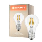Ledvance Classic LED E27 Pear Filament Clear 3.4W 470lm - 827 Extra Warm White | Replaces 40W