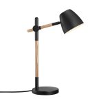 Nordlux Table Lamp Theo Metal and Wood Black | Suitable for GU10