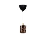 Nordlux Siv Pendant Marble and Metal Brown | 65mm - Suitable for E27