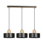 Emibig Pendant Torin Steel Black | Suitable for 3x E27 - Max 15W
