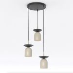Emibig Pendant Ego Steel Brown | Suitable for 3x E14 - Max 10W