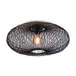 Good&Mojo Ceiling Light Cango Bamboo Black | Suitable for 1x E27 