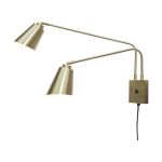 It's about RoMi Wall Light Bremen Iron Gold | Suitable for 2x E27 