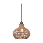 Good&Mojo Pendant Kalahari Rattan Brown S | Suitable for 1x E27 