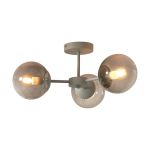 It's about RoMi Ceiling Light Aspen Glass Grey | Suitable for 3x E14 