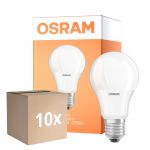 Multipack 10x Osram Parathom LED Star E27 Pear Frosted 8.5W 806lm - 827 Extra Warm White | Replaces 60W