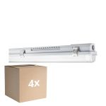 Multipack 4x Ledvance LED Damp Proof Housing MT Gen 3 IP65 | Suitable for 1x120cm LED Tube