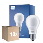 Multipack 10x Philips Classic LED Bulb E27 Pear Frosted 4.5W 470lm - 827 Extra Warm White | Replaces 40W