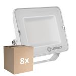 Multipack 8x Ledvance LED Floodlight Compact White 50W 5000lm 100D - 840 Cool White | IP65 - Symmetrical 