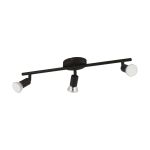 Eglo Ceiling Light Buzz-LED Steel Black 3x2.8W 3x250lm - 830 Warm White | IP20 - Incl. 3x GU10
