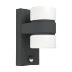 Eglo Wall Light Atollari Aluminium Anthracite Up & Down 4W 360lm - 830 Warm White | IP44