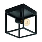 Eglo Ceiling Light Silentina Steel Black | IP20 - Suitable for 1x E27 