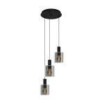 Eglo Pendant Gorosiba Steel Black | IP20 - Suitable for 3x E27 