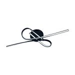 Eglo Ceiling Light Selvina 1 Steel Aluminium Black 10.5W 1450lm - 830 Warm White | IP20