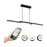 Eglo Pendant Fraioli-Z Aluminium Black 17W 2400lm - 827-865 Tunable White + RGB | IP20 - Zigbee Dimmable