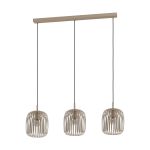 Eglo Pendant Romazzina Steel Sanded | IP20 - Suitable for 3x E27 