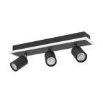 Eglo Ceiling Light Rimbocchi 1 Steel Black 20W 2500lm - 830 Warm White | IP20