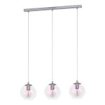 Eglo Pendant Ariscani 2 Steel Chrome | Suitable for 3x E27