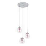Eglo Pendant Ariscani 2 Steel Chrome | Suitable for 3x E27