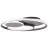Brilliant Runda Ceiling Light Metal Silicone Grey 45W 5200lm - 830-865 CCT | 500mm - Remote Control Dimmable
