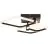 Brilliant Aydin Ceiling Light Aluminium Plastic Matt Black Transparent 30W 4700lm - 830-870 CCT+RGB | Remote Control Dimmable