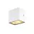 SLV Sitra Cube Wall Light Aluminium White 11W 1270lm - 840 Cool White | Outdoor - IP65