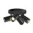 Asto Tube Ceiling Spot Aluminium Black | 4x GU10 Max. 10W - Dimmable