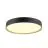 SLV Decona Wall and Ceiling Light Aluminium Black Round 23W 2170lm - 930 Warm White | IP44 - Best Colour Rendering - Dimmable 