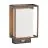 Nordlux Nestor Wall Light Aluminium Black 8W 550lm - 827 Extra Warm White | IP44 - Motion and Light Sensor