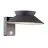 Nordlux Solar Wall Light Justina Metal Anthracite 400lm - 830 Warm White | IP44 - Motion And Light Sensor