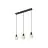 Nordlux Milford Mini 3-Rail Pendant Glass Black | Suitable for 3x E14