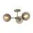 It's about RoMi Ceiling Light Aspen Glass Grey | Suitable for 3x E14 