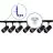 Bright Choice Complete Set 1-Phase Rail L 1 x 2 Meter Black | incl. 7x Spot + GU10 2700K 3W Dimmable + End Cap, Power Connector and L -Connector