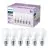 Multipack 6x Philips Bulb LED E27 Pear Frosted 5W 470lm - 827 Extra Warm White