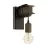 Eglo Wall Light Townshend 4 Steel Black Brown | IP20 - Suitable for 1x E27 