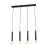 Eglo Pendant Corteva Steel Black | IP20 - Suitable for 4x E27 