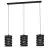 Eglo Pendant Cremella Steel Black | Suitable for 3x E27