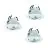 Multipack 3x Eglo LED Spot Saliceto-Z Aluminium White 4.7W 440lm - 827-865 Tunable White + RGB | 88mm - Cutout 68mm - IP20 - Zigbee Dimmable