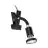 Eglo Clamp Parrini 1 Steel Black 4.5W 345lm - 830 Warm White | IP20 - Incl. 1x GU10