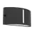 Eglo Wall Light Poggiarello Black Up & Down | IP54 - Suitable for 1x E14