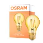 Osram Vintage 1906 LED E27 Pear Filament Gold 7.5W 865lm - 825 Extra Warm White | Replaces 60W