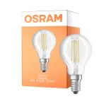 Osram Parathom Classic LED E14 Ball Filament Clear 4W 470lm - 827 Extra Warm White | 3 Step Dim - Replaces 40W
