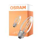 Osram Classic LED E27 Candle Filament Clear 4.8W 470lm - 827 Extra Warm White | Dimmable - Replaces 40W